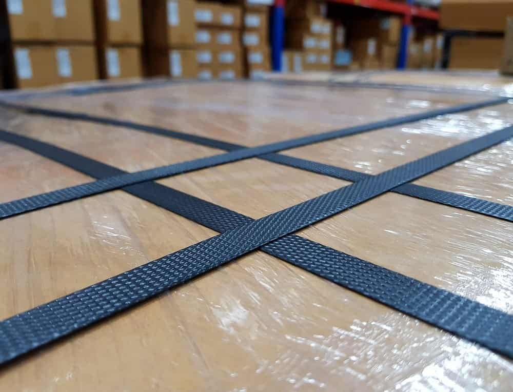 สายรัดพลาสติก PP อุปกรณ์เพิ่มความปลอดภัยให้การขนส่งสินค้า